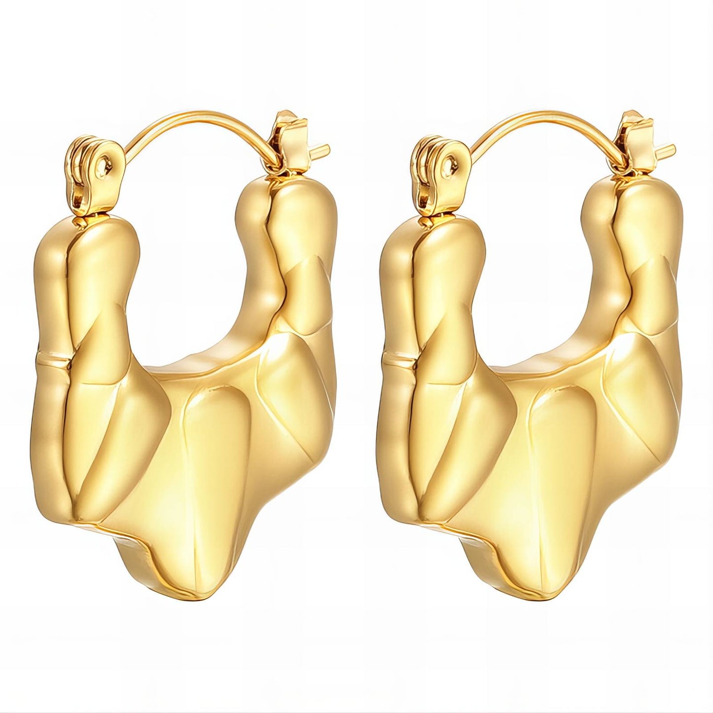 18K gold-plated Stainless-steel earrings