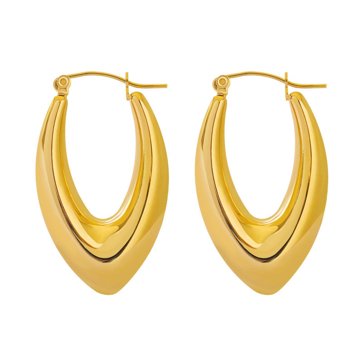 18K gold-plated Stainless-steel earrings