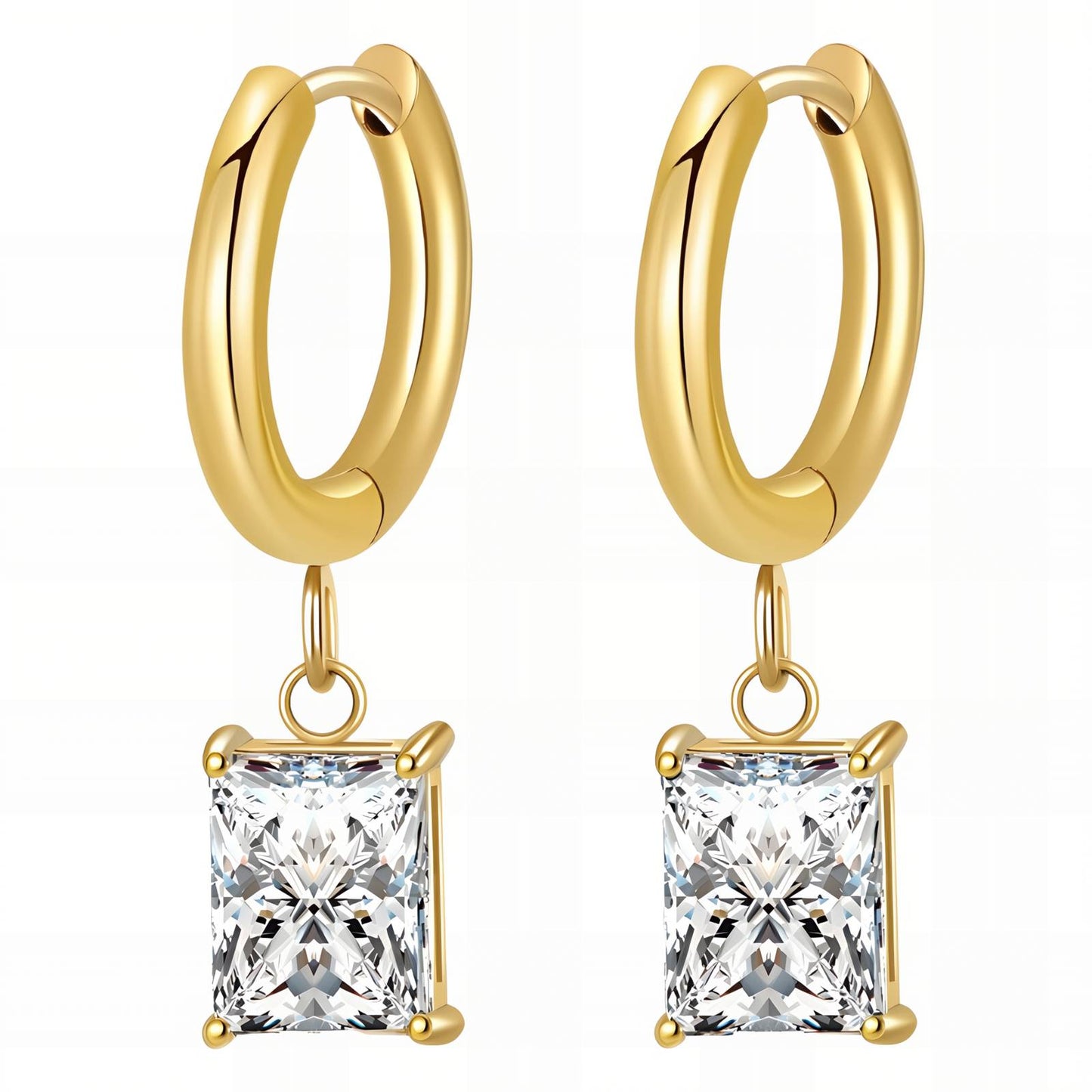 18K gold-plated Stainless-steel earrings