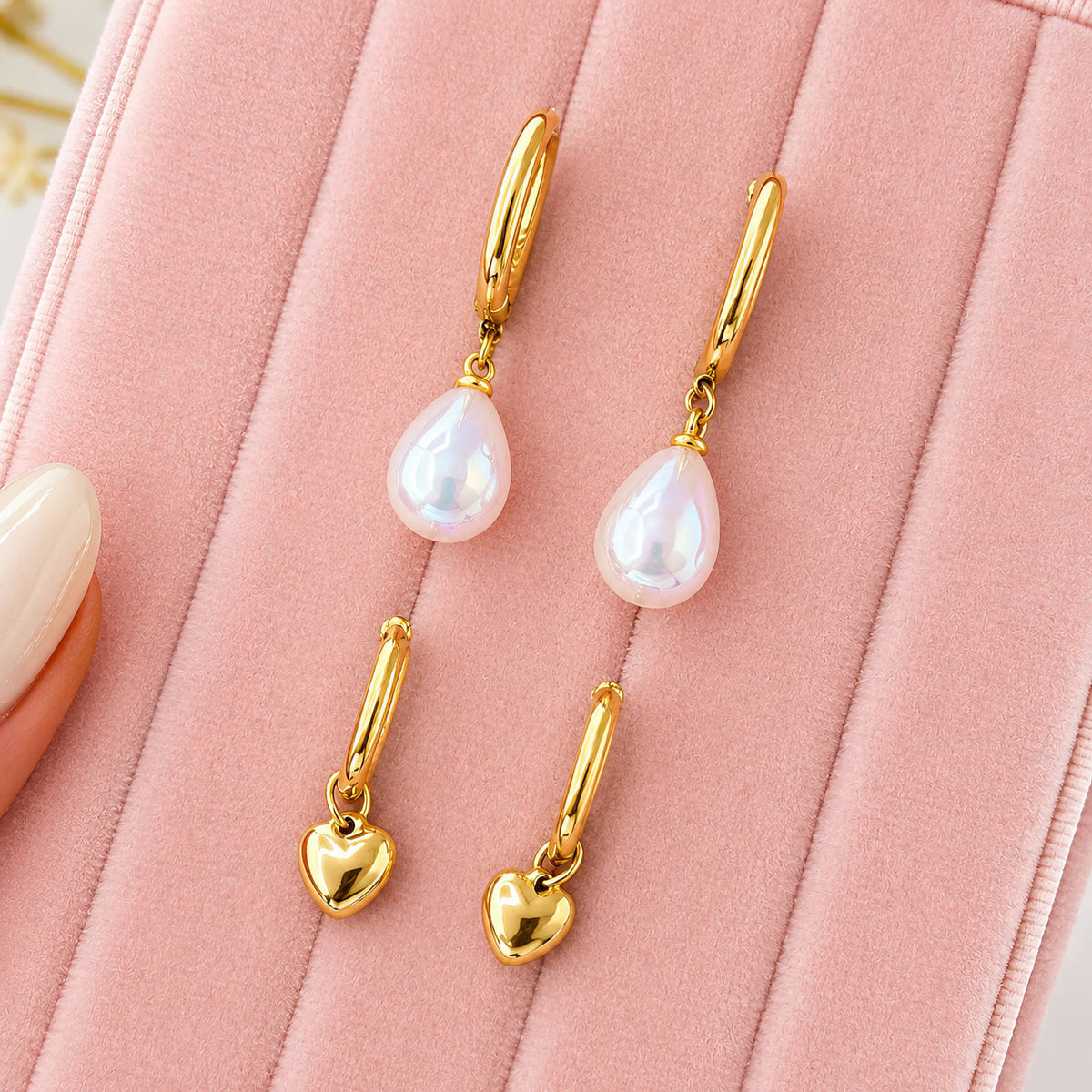 PVD Gold-Plated Stainless Steel Earrings