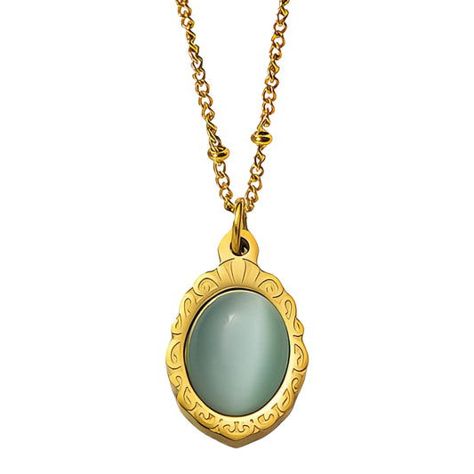 Necklace, 18K Gold Plated Steel