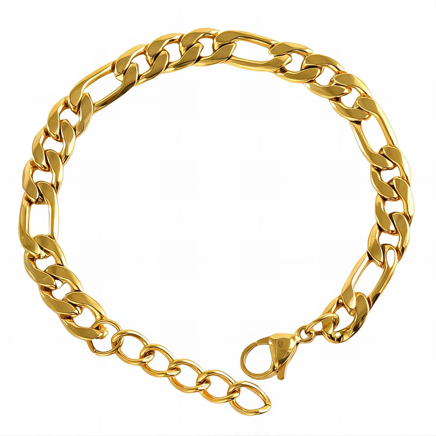 Bracelet, 18K Gold Plated Steel