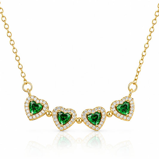 Flower PVD Gold-Plated Brass Necklace