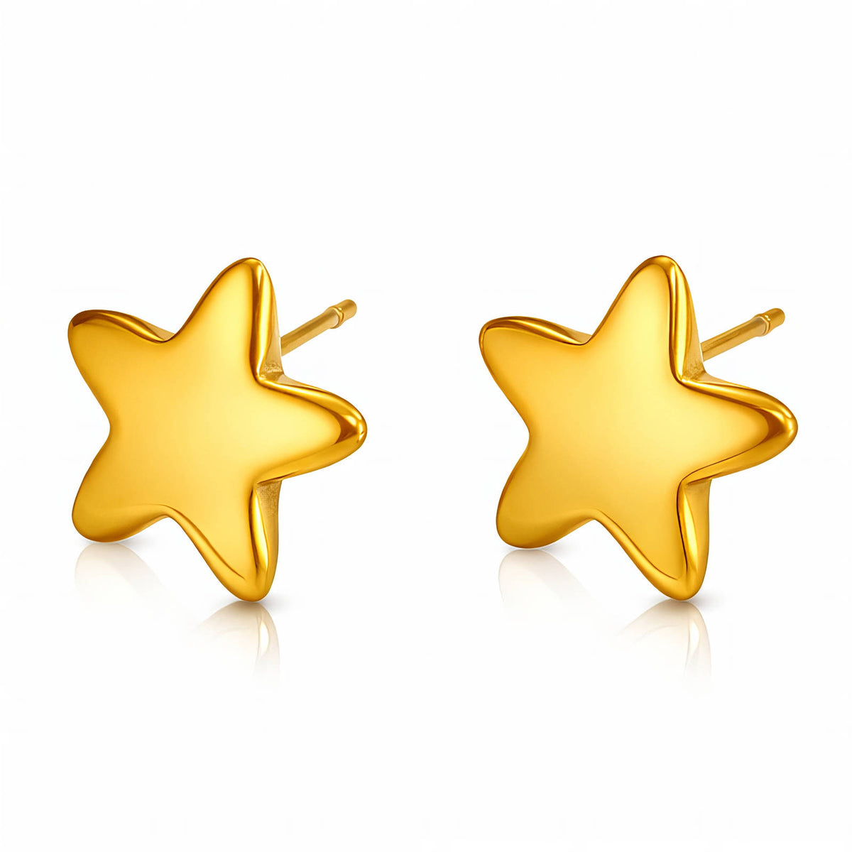 Star PVD Gold-Plated Stainless Steel Earrings