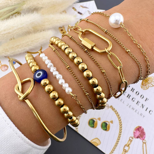 18K gold-plated Stainless-steel bracelet