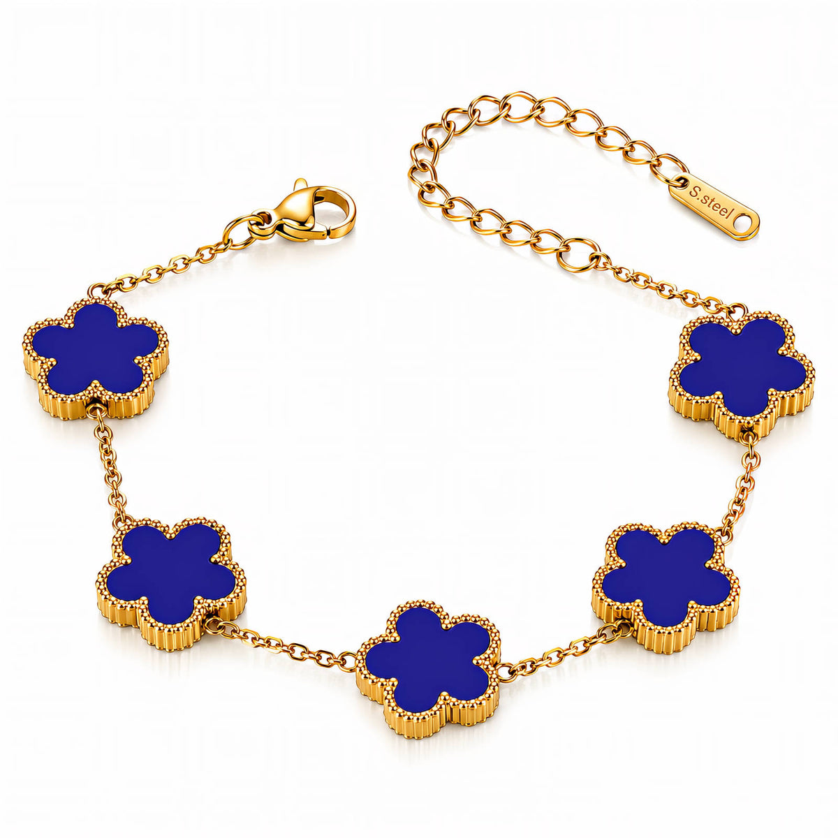 Flower Meadow PVD Gold-Plated Steel Bracelet