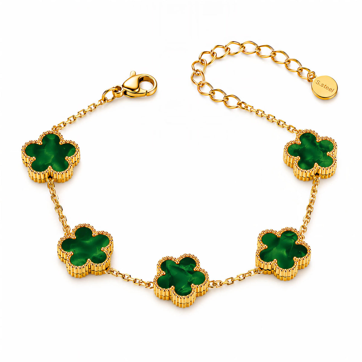 Flower Meadow PVD Gold-Plated Steel Bracelet