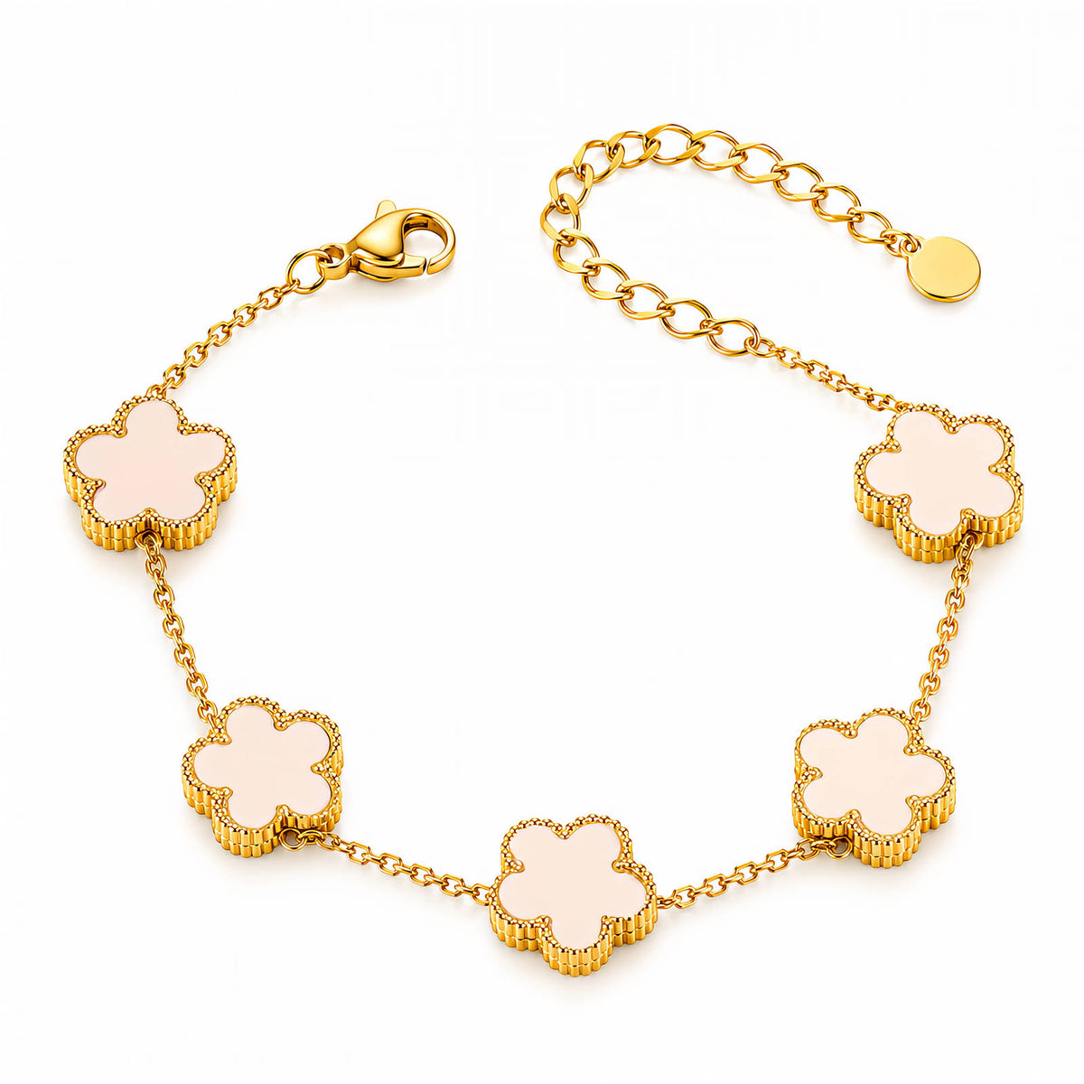 Flower Meadow PVD Gold-Plated Steel Bracelet