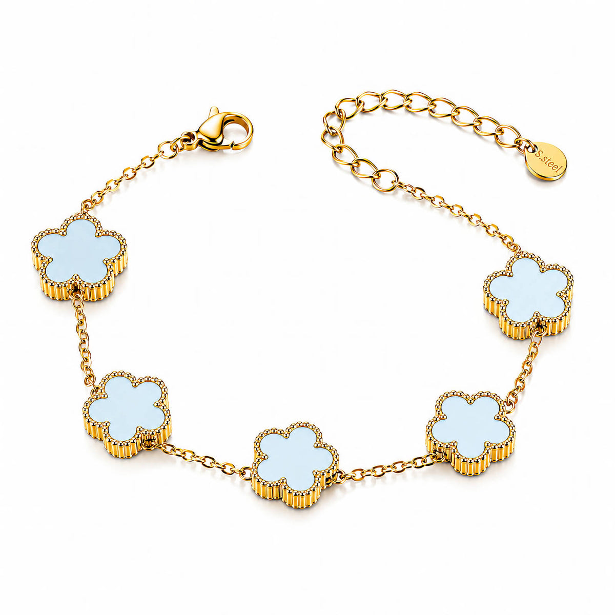 Flower Meadow PVD Gold-Plated Steel Bracelet