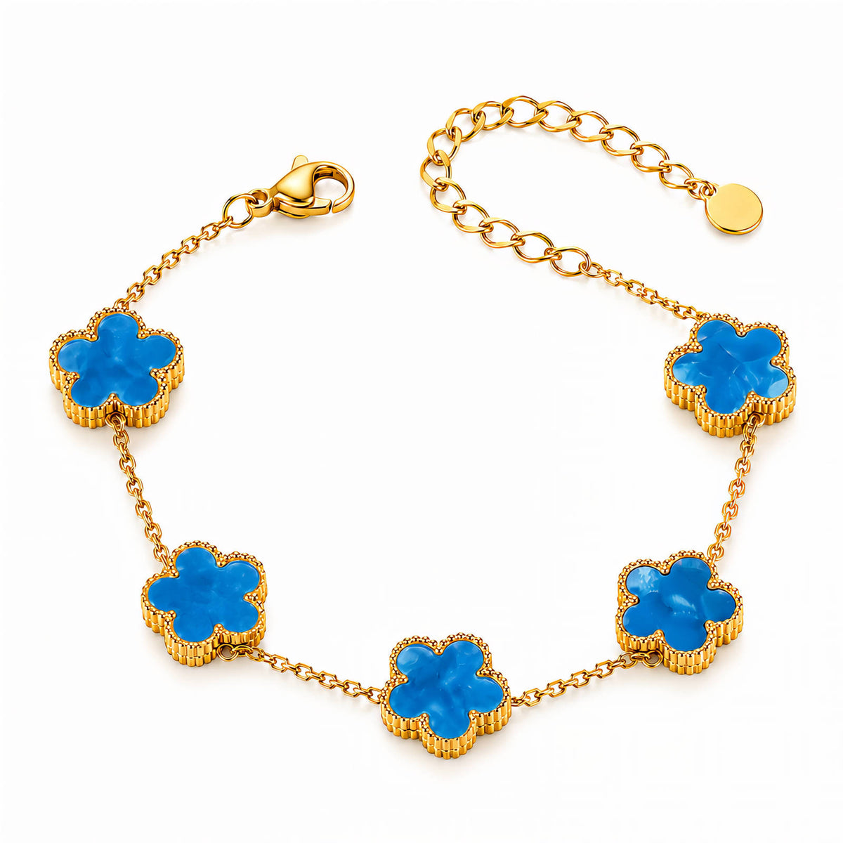 Flower Meadow PVD Gold-Plated Steel Bracelet