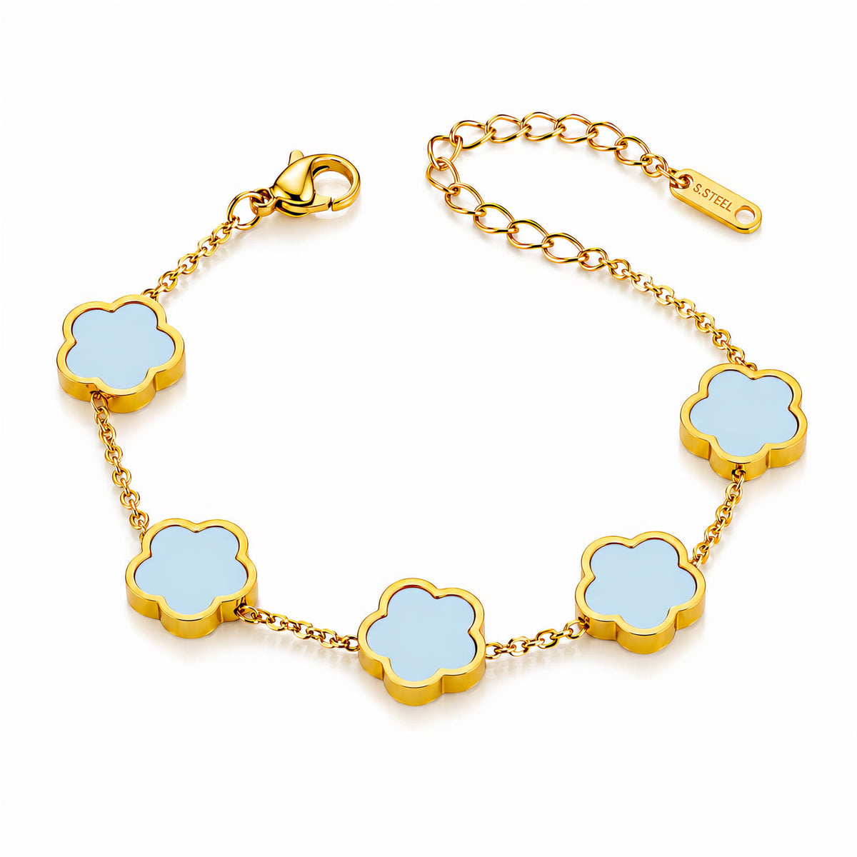 Flower Meadow PVD Gold-Plated Steel Bracelet