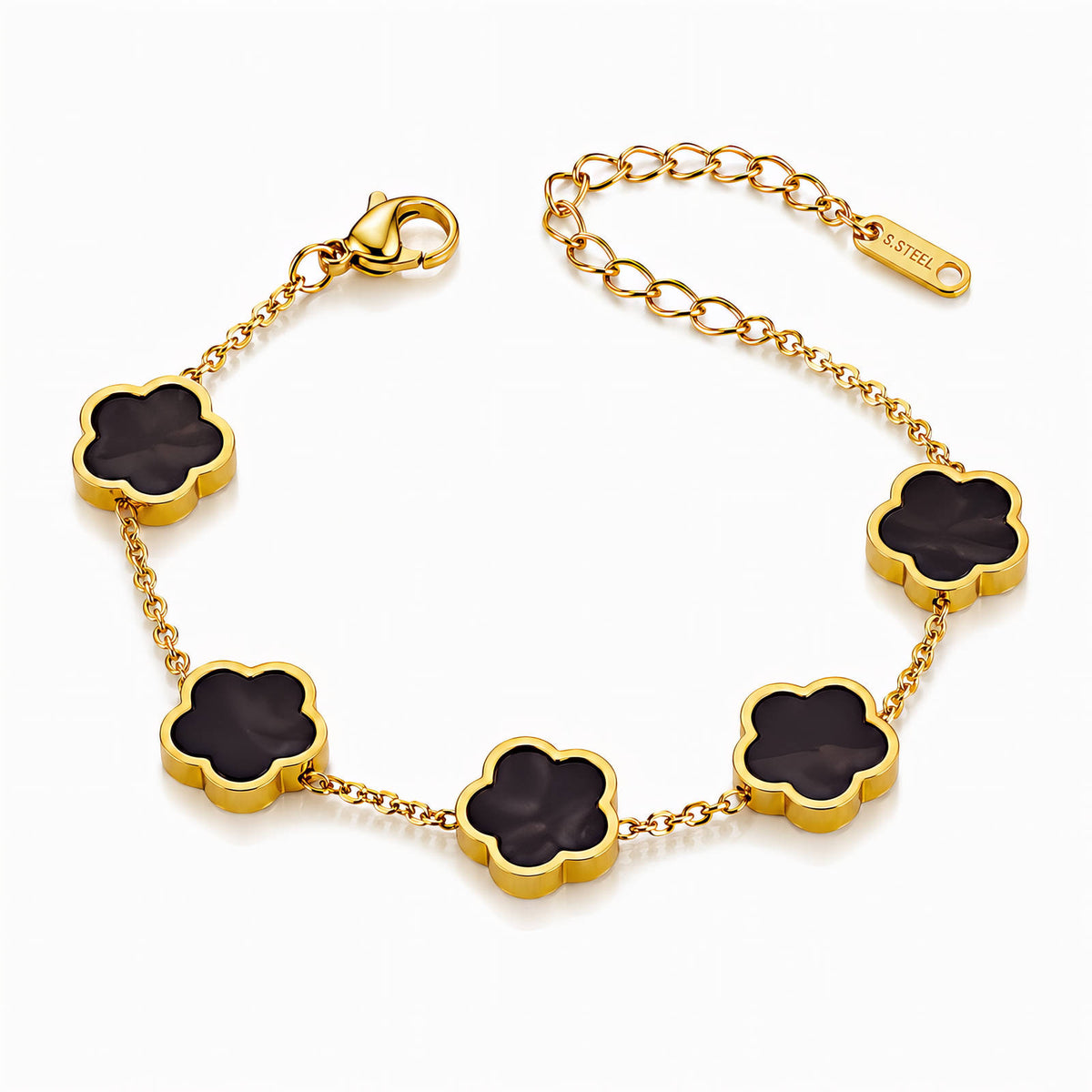 Flower Meadow PVD Gold-Plated Steel Bracelet