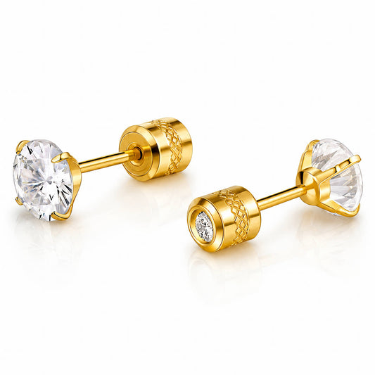 PVD Gold-Plated Stainless Steel Earrings