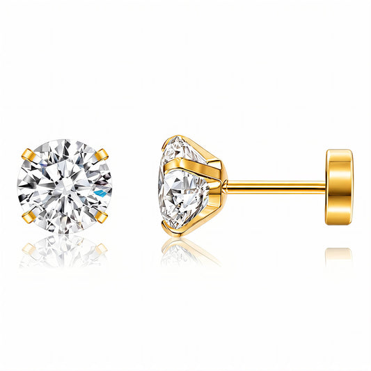 PVD Gold-Plated Stainless Steel Earrings
