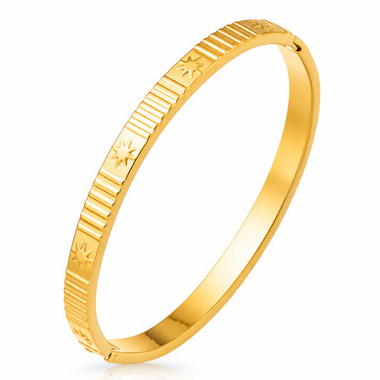 Stars PVD Gold-Plated Stainless Steel Bracelet