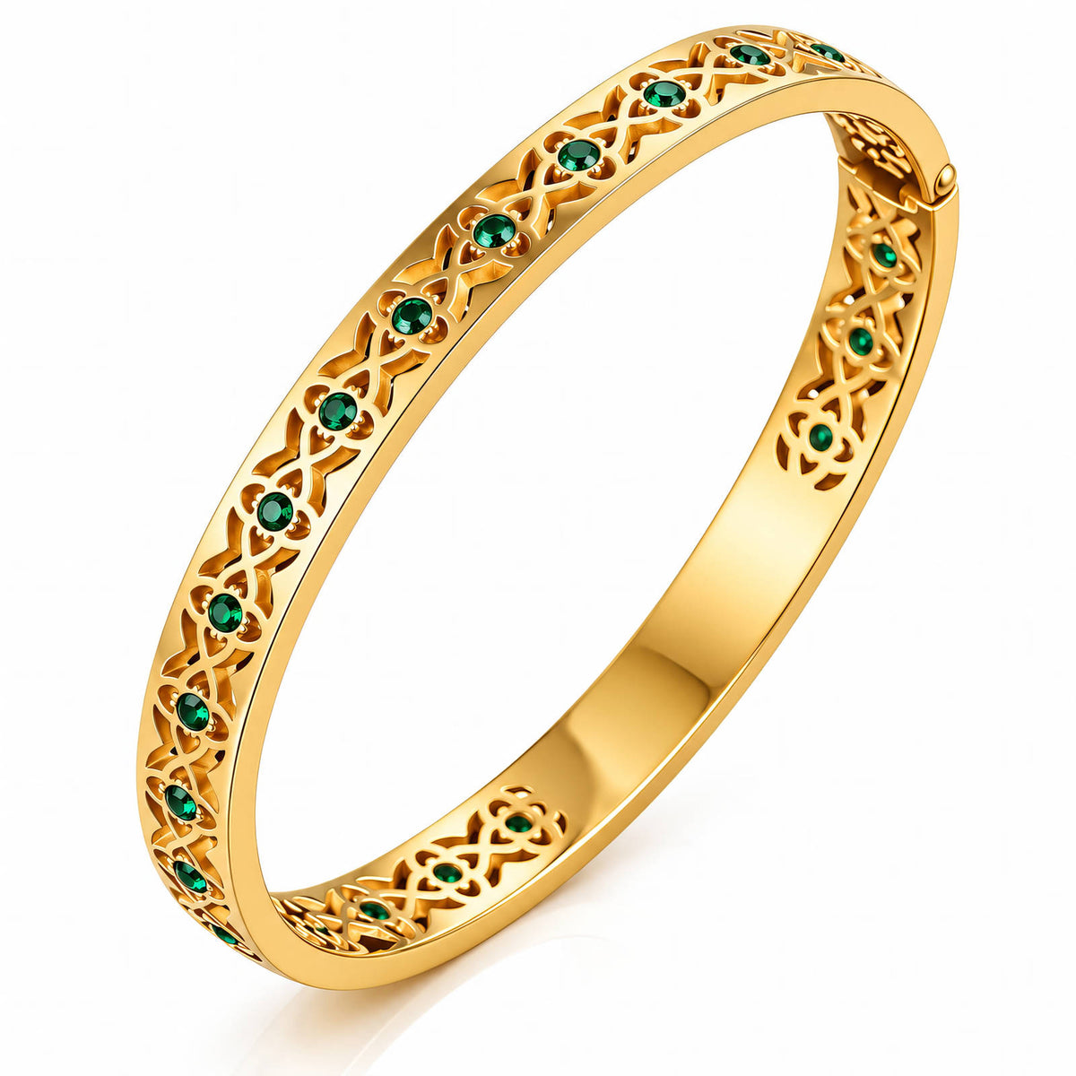 Flower Meadow PVD Gold-Plated Steel Bracelet