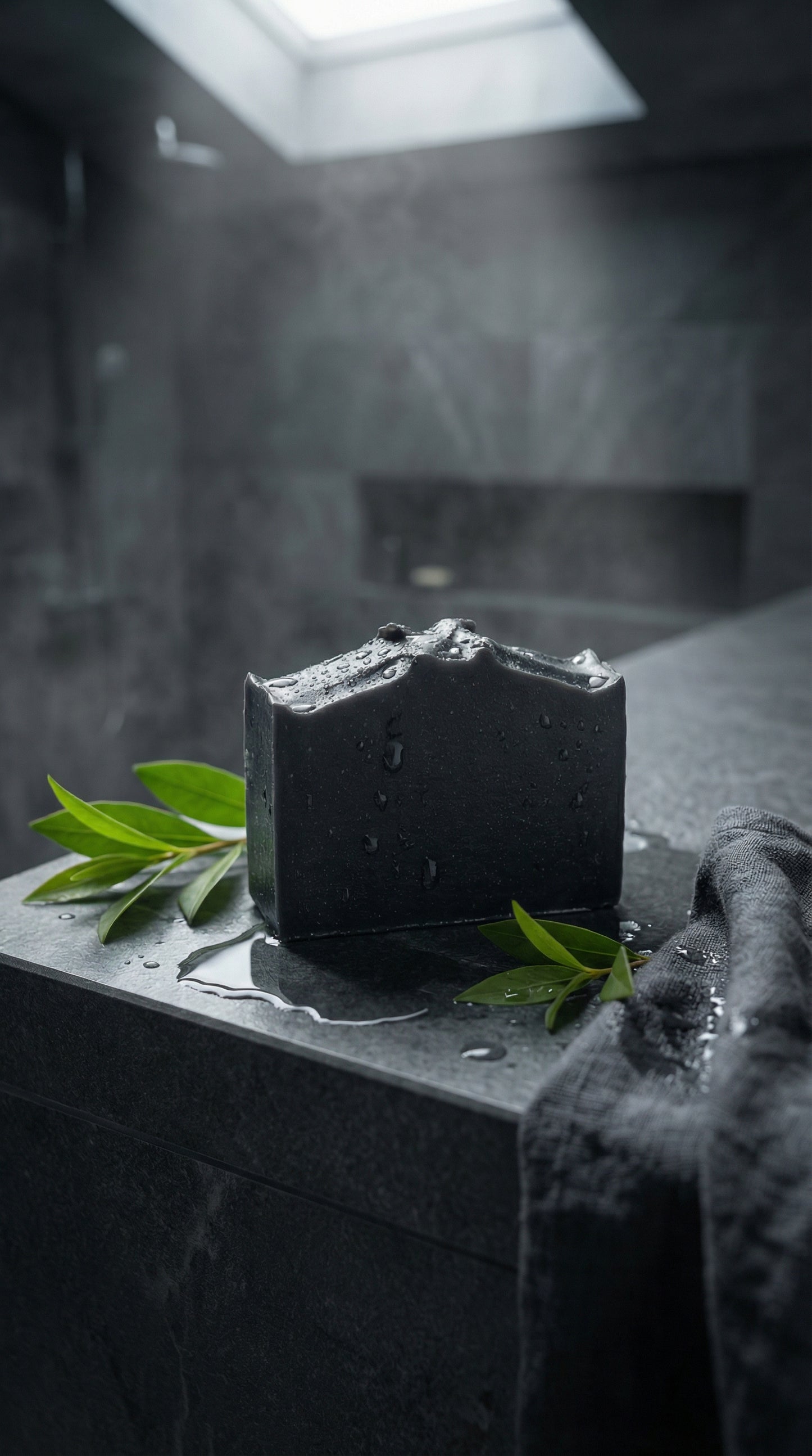 Goat Milk Soap: Activated Charcoal & Tea Tree EO with Shea Butter