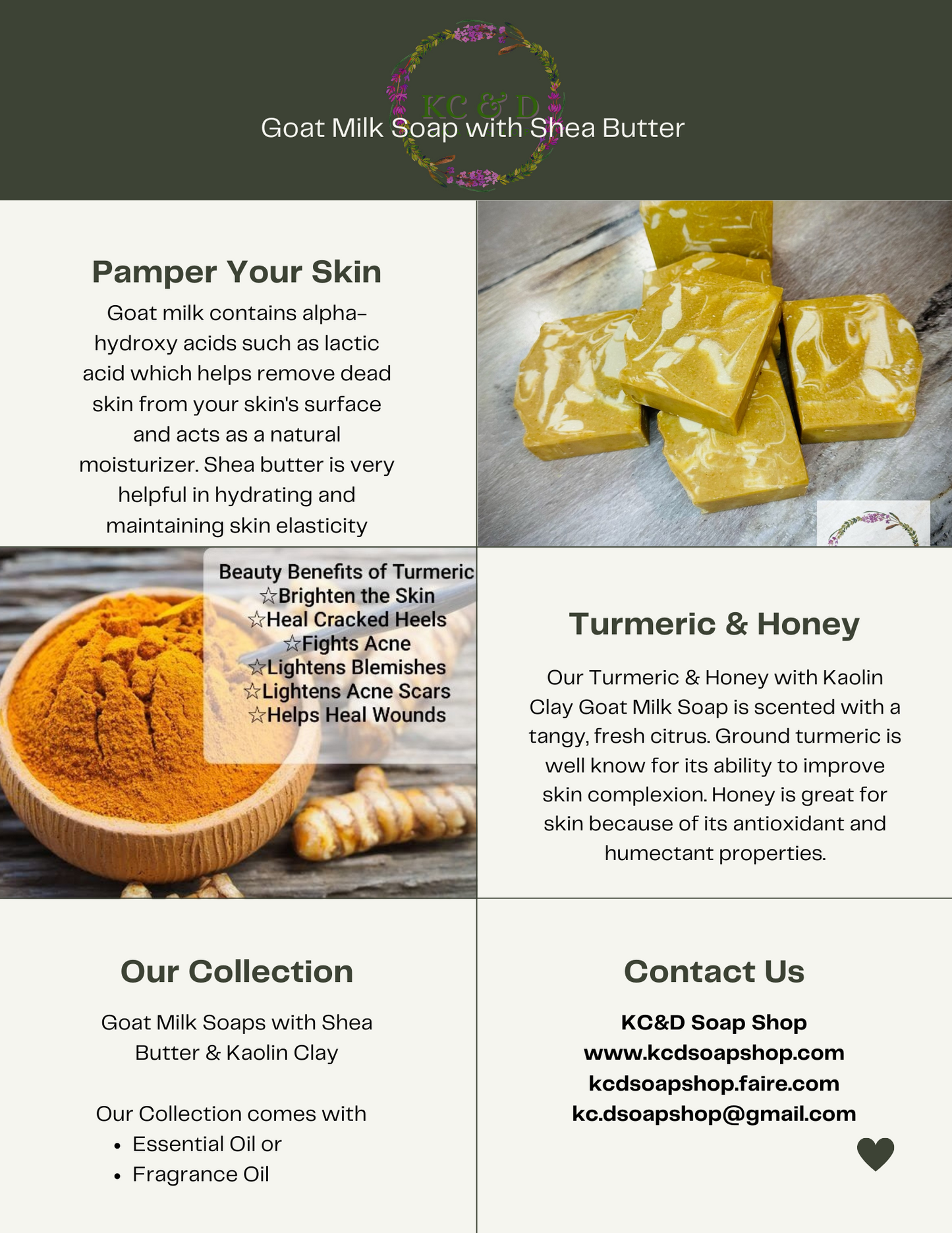 Goat Milk Soap: Turmeric & Honey with Kaolin Clay