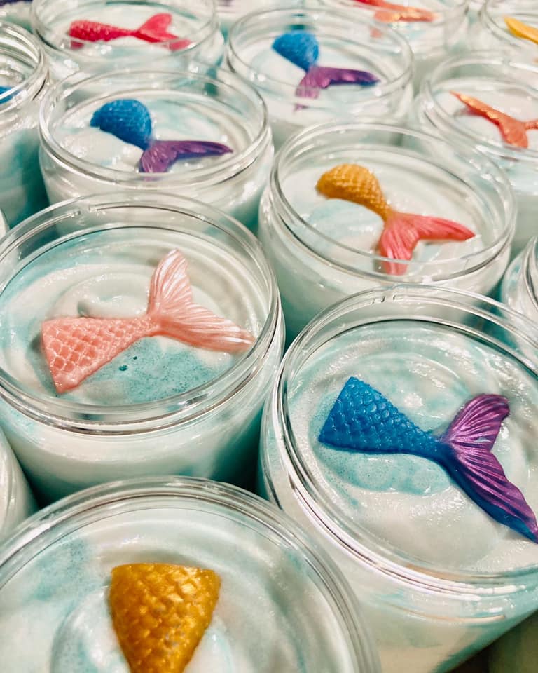 Foaming Sugar Scrubs: Mermaid