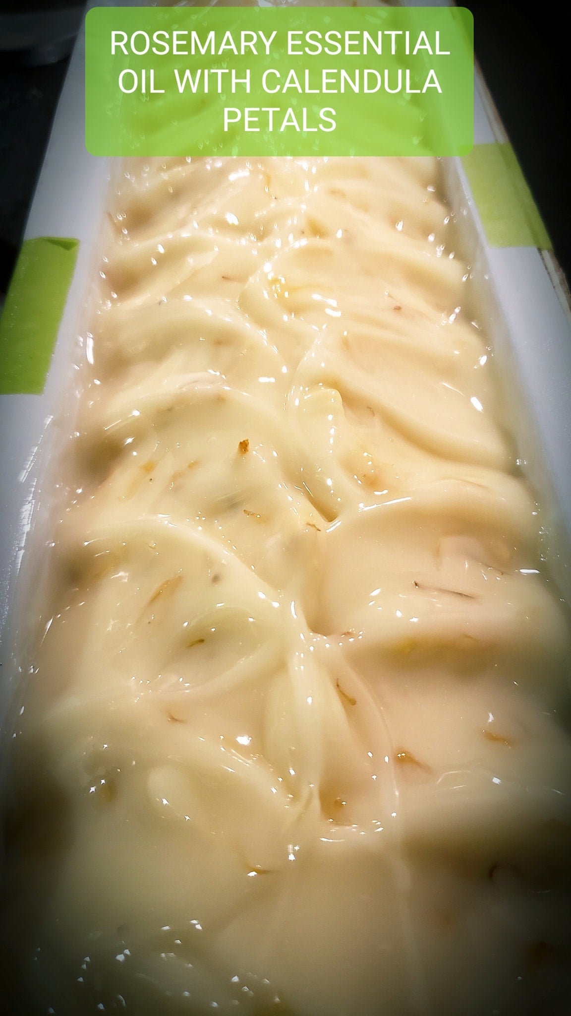 Goat Milk Soap: Rosemary EO with Calendula Petals